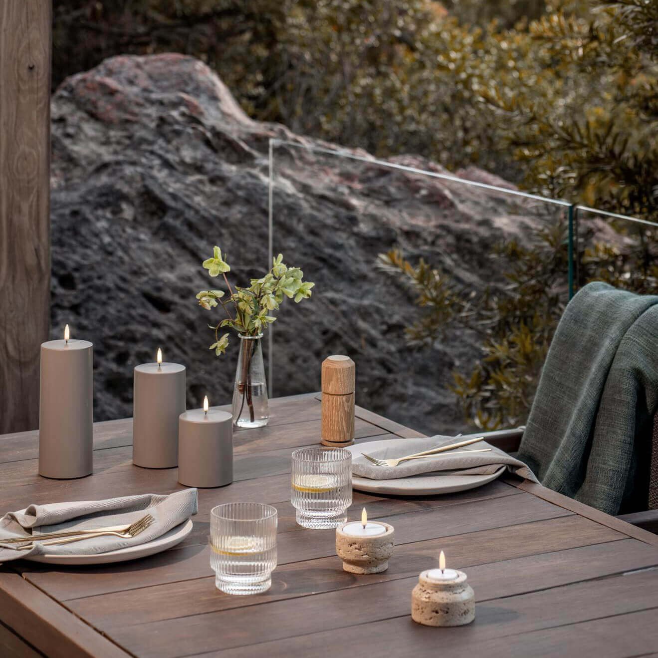 Uyuni-outdoor-pillar-candles-sandstone-tealight Candles-tjkinterior