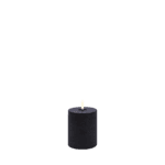 Uyuni Rustic Pillar Kaars Zwart Melted - Thumbnail Image 1