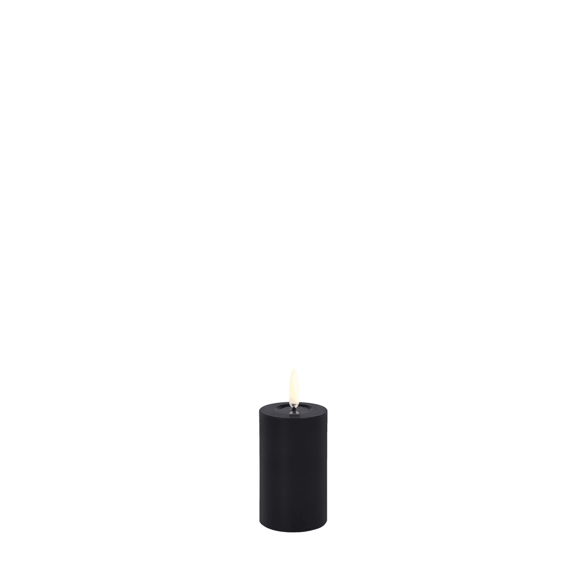 Uyuni Melted Pillar Kaars Zwart - Afbeelding 1