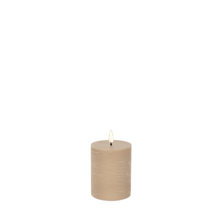 Uyuni Rustic Pillar Kaars Beige