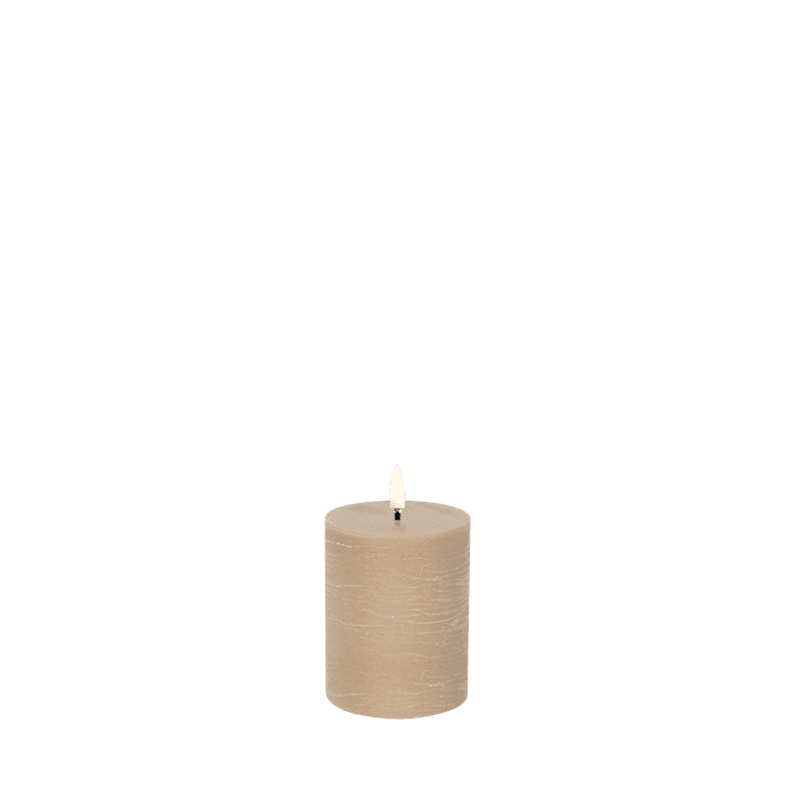 Uyuni Rustic Pillar Kaars Beige - Afbeelding 1