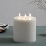 Uyuni Triple Flame Kaars Nordic White - Thumbnail Image 1